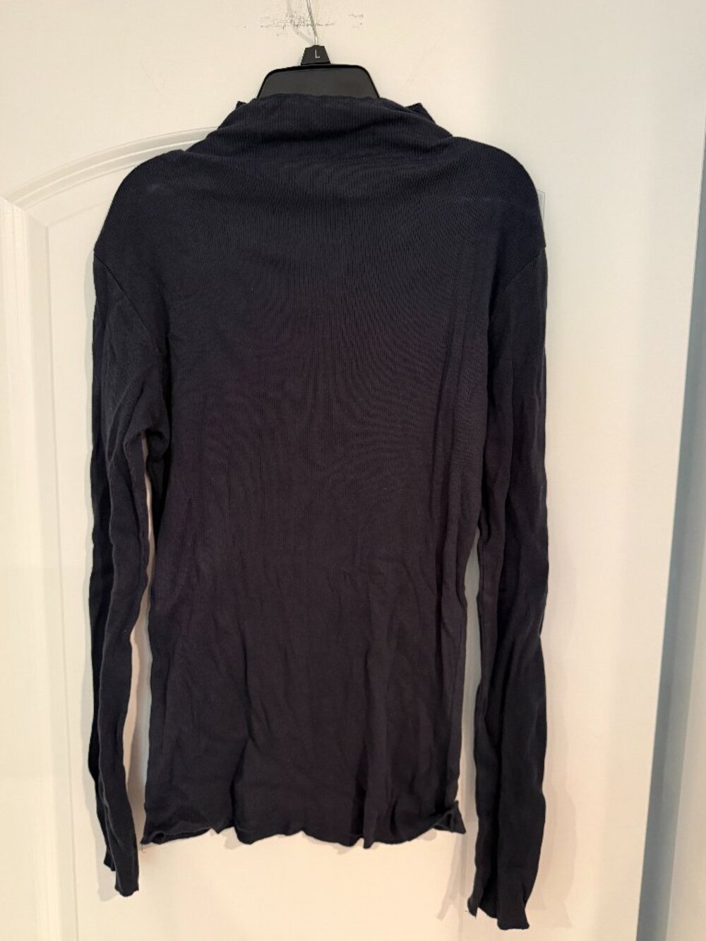 Entireworld Ribbed Mockneck Sweater | Black | Size L